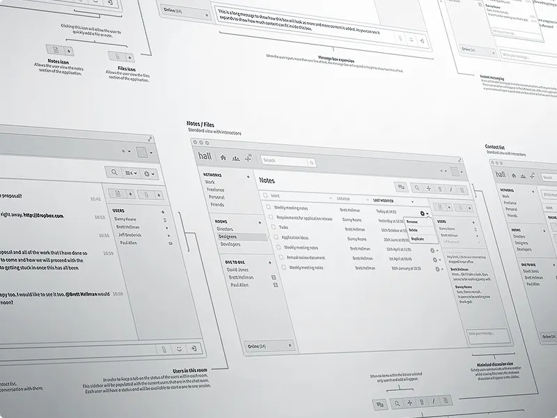 UX wireframe prototyping